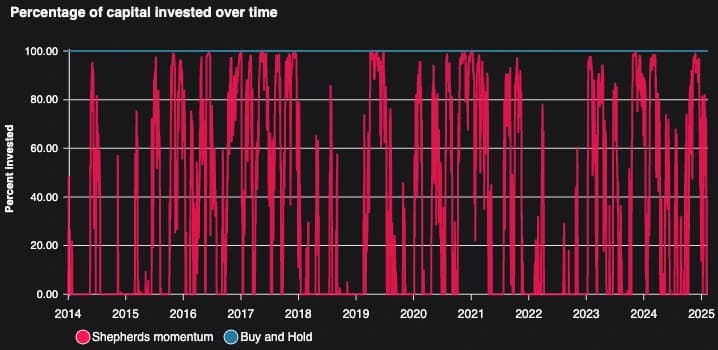 SM BH percent invested