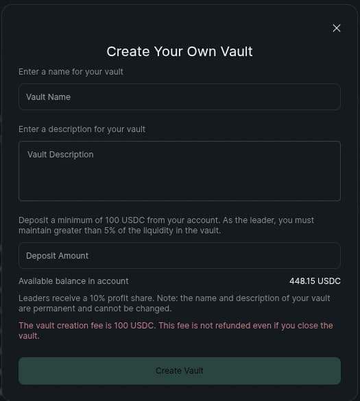 Vault interface 2